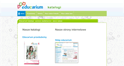 Desktop Screenshot of katalogi.educarium.pl