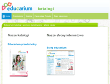Tablet Screenshot of katalogi.educarium.pl